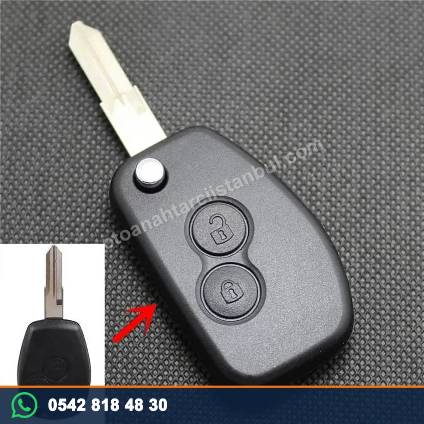 Dacia Duster iki tuşlu kumandalı anahtar