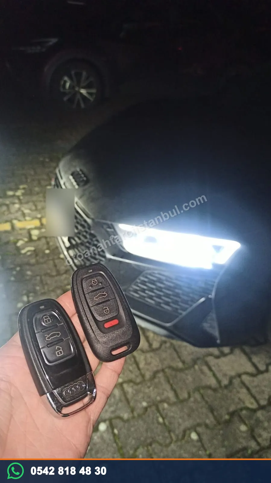 Audi R8 için yapılan yedek anahtar