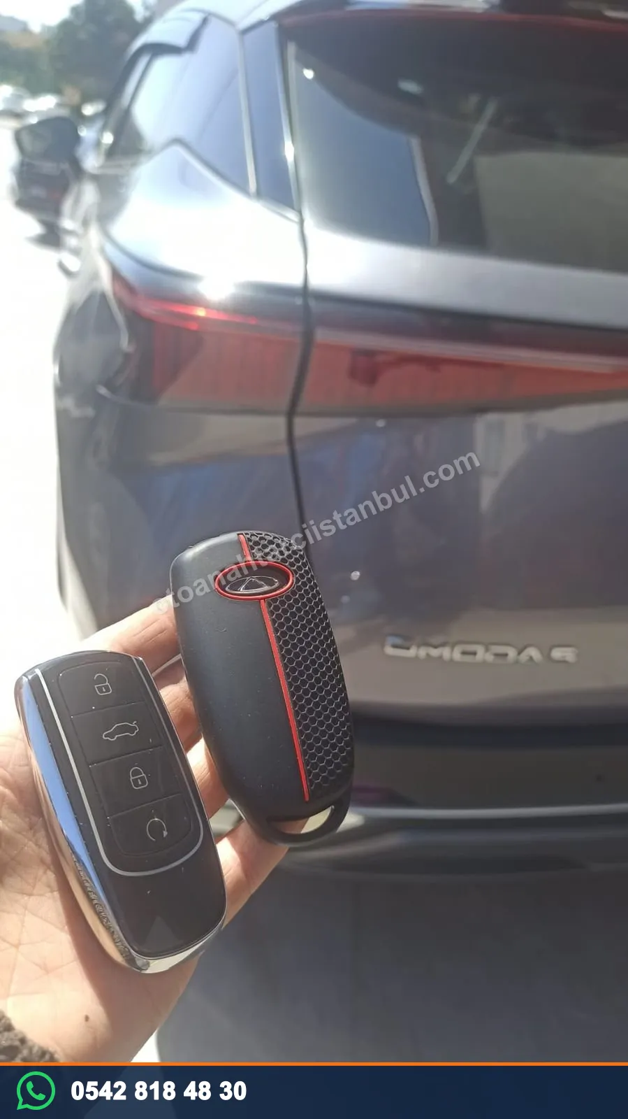 Chery Omoda 5 için hazırlanan yedek anahtar